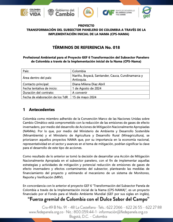 Tdr 018 PROFESIONAL AMBIENTAL